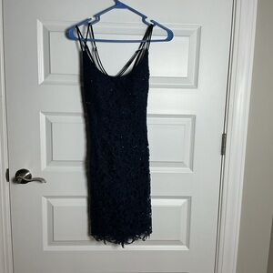 Alyce Paris Navy Mini Dress